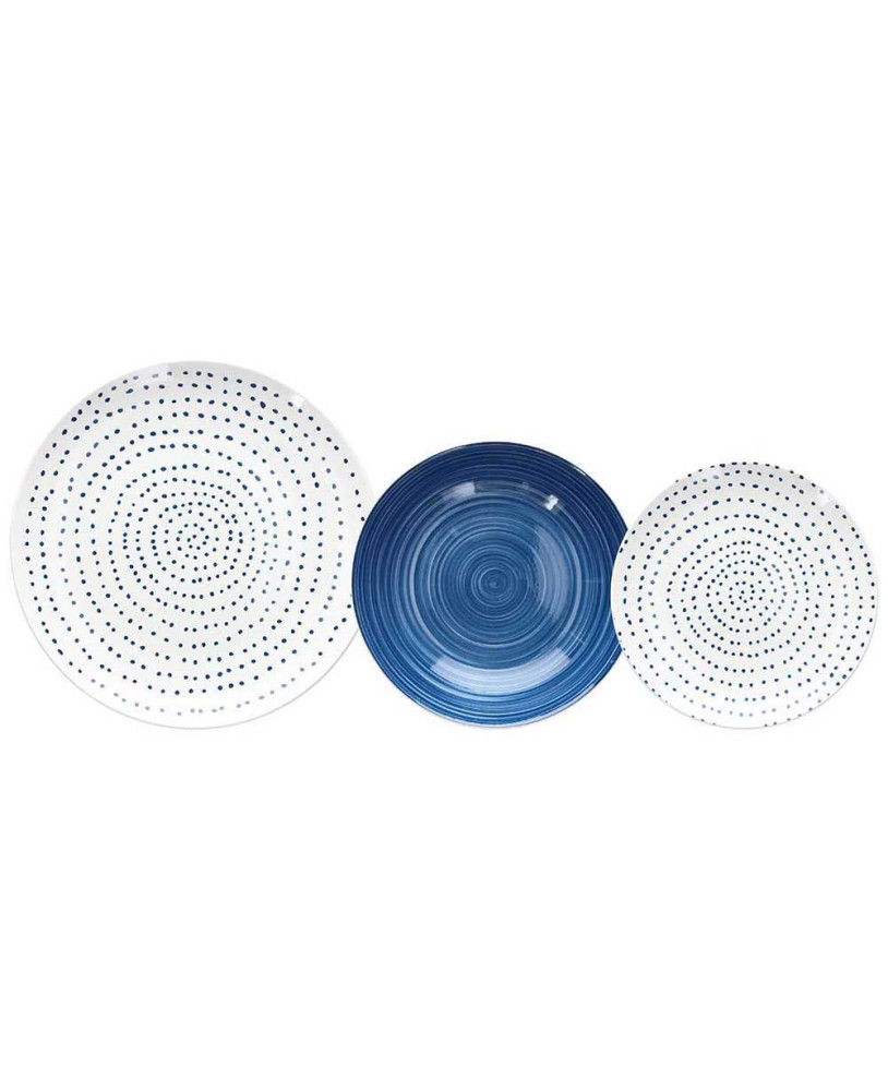 Servizio piatti da tavola 18 pezzi carine light blue