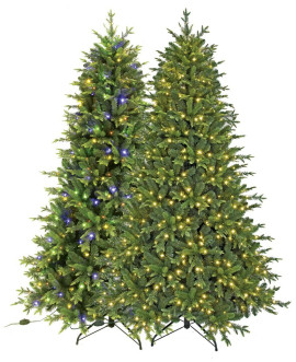 Flora Albero Di Natale Plutone 210cm PE e PVC Con 470 Led