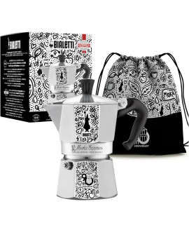 Bialetti Moka Express 90 Anniversario 3 Tazze Cromo satinato