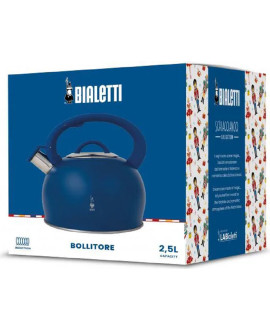 Bialetti Bollitore Blu 2,5lt Schiaccianoci Adatto Per Induzione